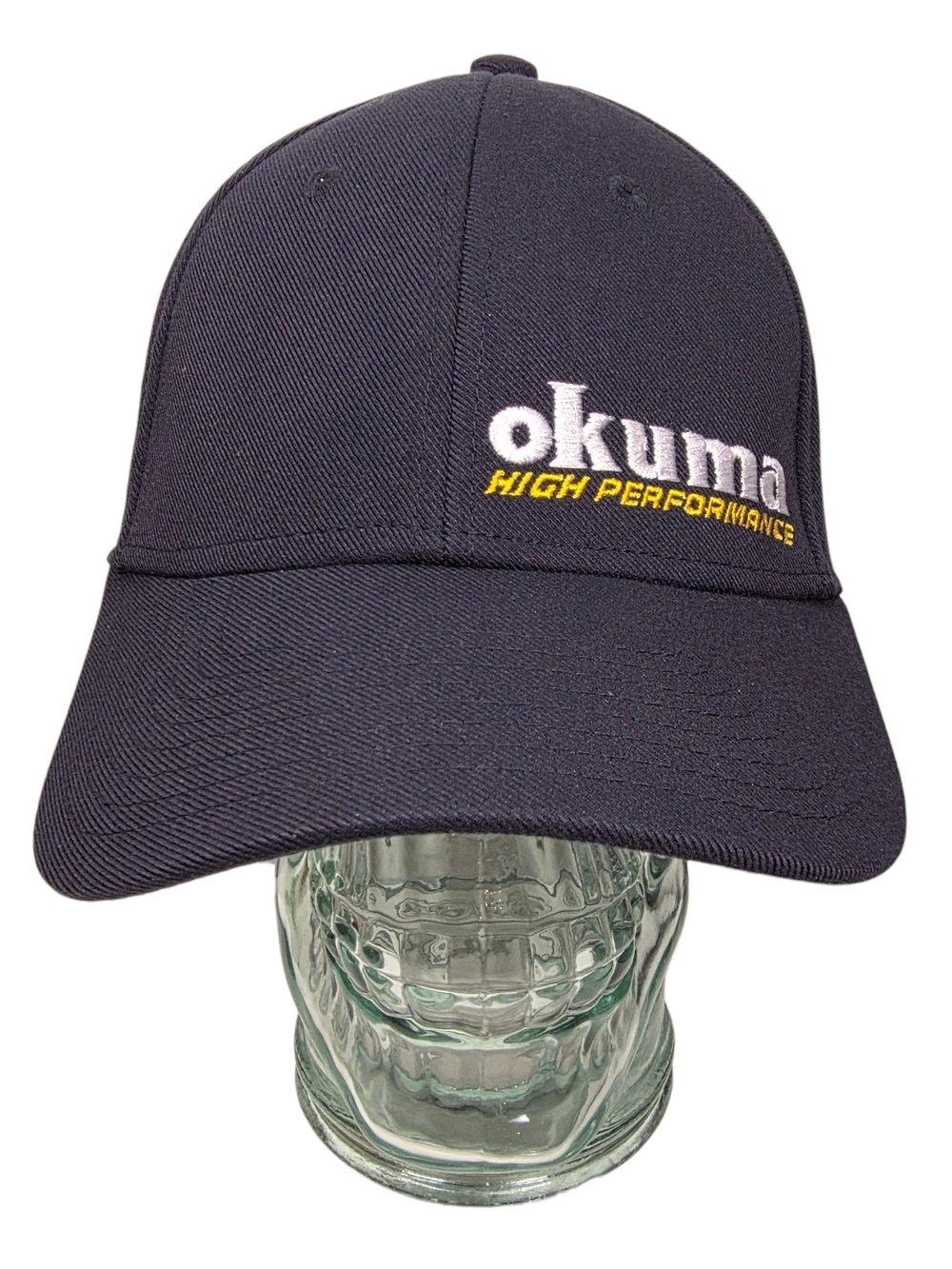 OKUMA High Performance Fishing Equipment Black Hat Flex Fit L/XL Cap